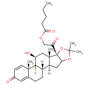 9-fluoro-11beta,21-dihydroxy-16alpha,17-(isopropylidenedioxy)pregna-1,4-diene-3,20-dione 21-valerate