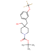 tert-butyl 4-(hydroxymethyl)-4-{[3-(trifluoromethoxy)phenyl]methyl}piperidine-1-carboxylate