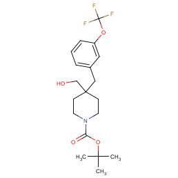 tert-butyl 4-(hydroxymethyl)-4-{[3-(trifluoromethoxy)phenyl]methyl}piperidine-1-carboxylate