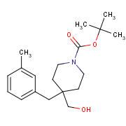 tert-butyl 4-(hydroxymethyl)-4-[(3-methylphenyl)methyl]piperidine-1-carboxylate