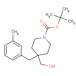tert-butyl 4-(hydroxymethyl)-4-[(3-methylphenyl)methyl]piperidine-1-carboxylate