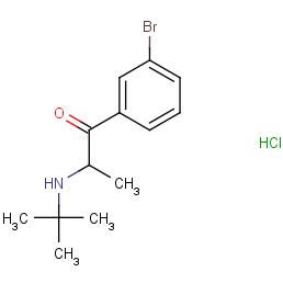 1-(3-bromophenyl)-2-[(2-methyl-2-propanyl)amino]-1-propanone Hydr Ochloride (1:1)
