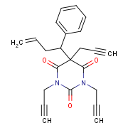 5-(1-phenylbut-3-enyl)-1,3,5-tris(prop-2-ynyl)-1,3-diazinane-2,4,6-trione