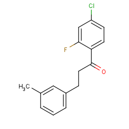 1-(4-chloro-2-fluorophenyl)-3-(3-methylphenyl)propan-1-one