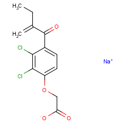 Sodium;2-[2,3-dichloro-4-(2-methylidenebutanoyl)phenoxy]acetate