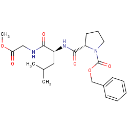 glycine, N-[N-[1-[(phenylmethoxy)carbonyl]-L-prolyl]-L-leucyl]-, methylester