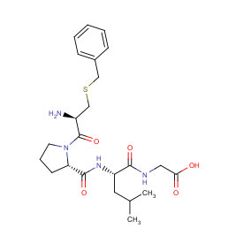 glycine, N-[N-[1-[S-(phenylmethyl)-L-cysteinyl]-L-prolyl]-L-leucyl]-