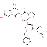 glycine, N-[N-[1-[N-L-asparaginyl-S-(phenylmethyl)-L-cysteinyl]-L-prolyl]-L-leucyl]-