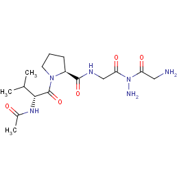 glycine, N-[N-[1-(N-acetyl-D-valyl)-L-prolyl]glycyl]-, hydrazide