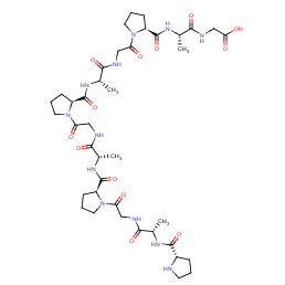 glycine, N-[N-[1-[N-[N-[1-[N-[N-[1-[N-(N-L-prolyl-L-alanyl)glycyl]-L-prolyl]-L-alanyl]glycyl]-L-prolyl]-L-alanyl]glycyl]-L-prolyl]-L-alanyl]-