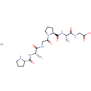 glycine, N-[N-[1-[N-(N-L-prolyl-L-alanyl)glycyl]-L-prolyl]-L-alanyl]-, monohydrobromide