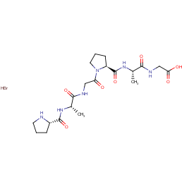 glycine, N-[N-[1-[N-(N-L-prolyl-L-alanyl)glycyl]-L-prolyl]-L-alanyl]-, monohydrobromide