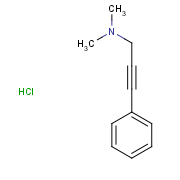 dimethyl(3-phenylprop-2-yn-1-yl)amine hydrochloride