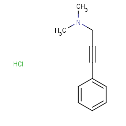 dimethyl(3-phenylprop-2-yn-1-yl)amine hydrochloride