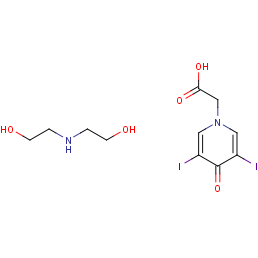 diethanolamine; iodopyracet