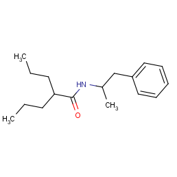 pentanamide, N-(1-methyl-2-phenylethyl)-2-propyl-