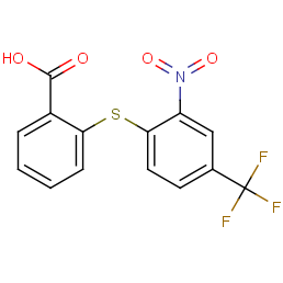 2-[2-nitro-4-(trifluoromethyl)phenyl]sulfanylbenzoic Acid