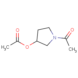 3-Pyrrolidinol, 1-acetyl-, acetate (ester) (9CI)