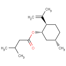 [1R-(1alpha,2beta,5alpha)]-2-isopropenyl-5-methylcyclohexyl isovalerate