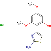 phenol, 2-(2-amino-4-thiazolyl)-3,5-dimethoxy-, monohydrochloride