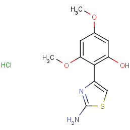 phenol, 2-(2-amino-4-thiazolyl)-3,5-dimethoxy-, monohydrochloride