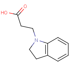 3-(2,3-dihydroindol-1-yl)propanoic Acid