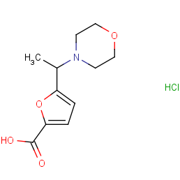 5-(1-morpholin-4-yl-ethyl)-furan-2-carboxylic Acid Hydrochloride