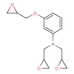 m-(2,3-epoxypropoxy)-N,N-bis(2,3-epoxypropyl)aniline