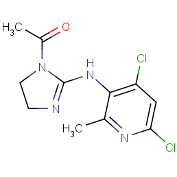 4,6-dichloro-2-methyl-5-(1-acetyl-2-imidazolin-2-yl)-aminopyridine