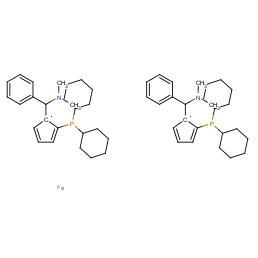 (1r)-1-(2-dicyclohexylphosphanylcyclopenta-2,4-dien-1-yl)-n,n-dimethyl-1-phenylmethanamine;iron(2+)