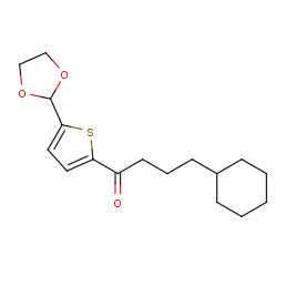 4-cyclohexyl-1-[5-(1,3-dioxolan-2-yl)thiophen-2-yl]butan-1-one