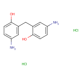 4-amino-2-[(5-amino-2-hydroxyphenyl)methyl]phenol;dihydrochloride