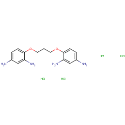 4-[3-(2,4-diaminophenoxy)propoxy]benzene-1,3-diamine;tetrahydrochloride