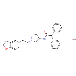 2-[(3s)-1-[2-(2,3-dihydro-1-benzofuran-5-yl)ethyl]pyrrolidin-3-yl]-2,2-diphenylacetamide;hydrobromide