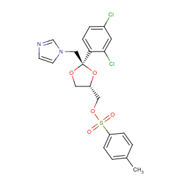 Cis-[2-(2,4-dichlorophenyl)-2-(1h-imidazol-1-ylmethyl)-1,3-dioxolan-4-yl]methyl-4-methylbenzenesulphonate