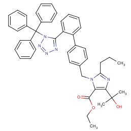 Ethyl 5-(2-hydroxypropan-2-yl)-2-propyl-3-[[4-[2-(1-trityltetrazol-5-yl)phenyl]phenyl]methyl]imidazole-4-carboxylate