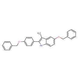 3-methyl-5-phenylmethoxy-2-(4-phenylmethoxyphenyl)-1h-indole