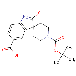 1'-[(2-methylpropan-2-yl)oxycarbonyl]-2-oxospiro[1h-indole-3,4'-piperidine]-5-carboxylic Acid