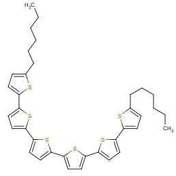 2-hexyl-5-[5-[5-[5-[5-(5-hexylthiophen-2-yl)thiophen-2-yl]thiophen-2-yl]thiophen-2-yl]thiophen-2-yl]thiophene