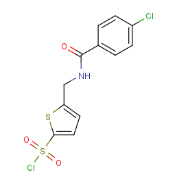 5-[[(4-chlorobenzoyl)amino]methyl]thiophene-2-sulfonyl Chloride