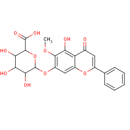 5-hydroxy-6-methoxy-4-oxo-2-phenyl-4h-chromen-7-yl β-d-glucopyran Osiduronic Acid