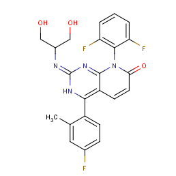 8-(2,6-difluorophenyl)-2-(1,3-dihydroxypropan-2-ylamino)-4-(4-fluoro-2-methylphenyl)pyrido[2,3-d]pyrimidin-7-one