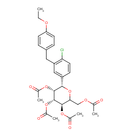 (3R,4R,5R,6S)-2-(acetoxymethyl)-6-(4-chloro-3-(4-ethoxybenzyl)phenyl)tetrahydro-2H-pyran-3,4,5-triyl triacetate