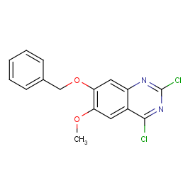 quinazoline, 2,4-dichloro-6-methoxy-7-(phenylmethoxy)-