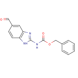 carbamic acid, (5-formyl-1H-benzimidazol-2-yl)-, phenylmethyl ester