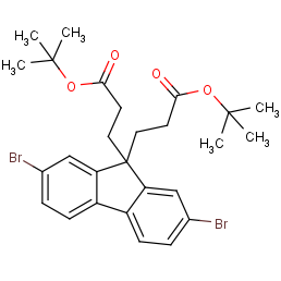 2,7-Dibromo-9,9-bis(3-(tert-butyl propanoate))fluorene