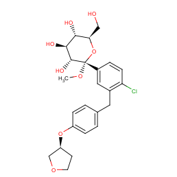 (2S,3R,4S,5S,6R)-2-(3-(4-((S)-tetrahydrofuran-3-yloxy)benzyl)-4-chlorophenyl)-tetrahydro-6-(hydroxymethyl)-2-methoxy-2H-pyran-3,4,5-triol