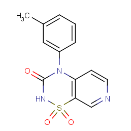 4-(3-methylphenyl)-1,1-dioxopyrido[4,3-e][1,2,4]thiadiazin-3-one