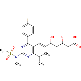 (3r,5s)-7-[4-(4-fluorophenyl)-2-[methyl(methylsulfonyl)amino]-6-propan-2-ylpyrimidin-5-yl]-3,5-dihydroxyhept-6-enoic Acid