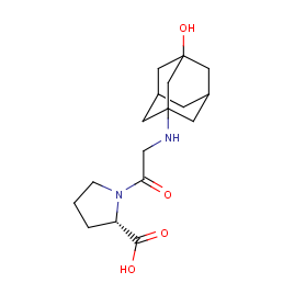 (2S)-1-[2-[(3-hydroxy-1-adamantyl)amino]acetyl]pyrrolidine-2-carboxylic acid